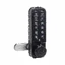 Wet Area Push Button Digital Lock - Black - Vertical - Secure Lockers.webp