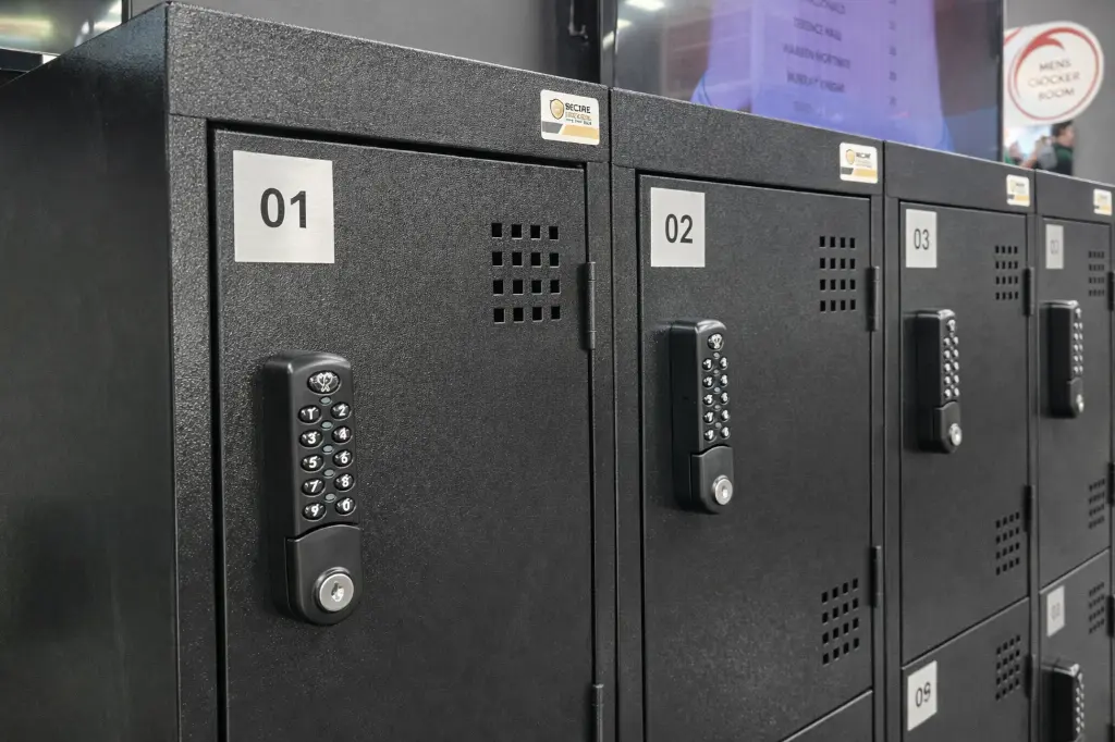 Stainless Steel Locker Numbers - Black Metal Lockers - Secure Lockers.webp