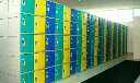 Five Door ABS Plastic Locker 1950H - Alternating Colours - Secure Lockers.webp
