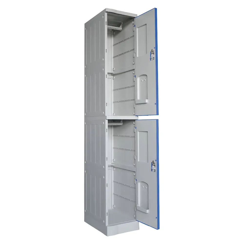 Two Door ABS Plastic Locker 1950H - Open - Secure Lockers.webp