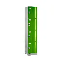 Four Door ABS Plastic Locker 1950H - Green - Secure Lockers.webp