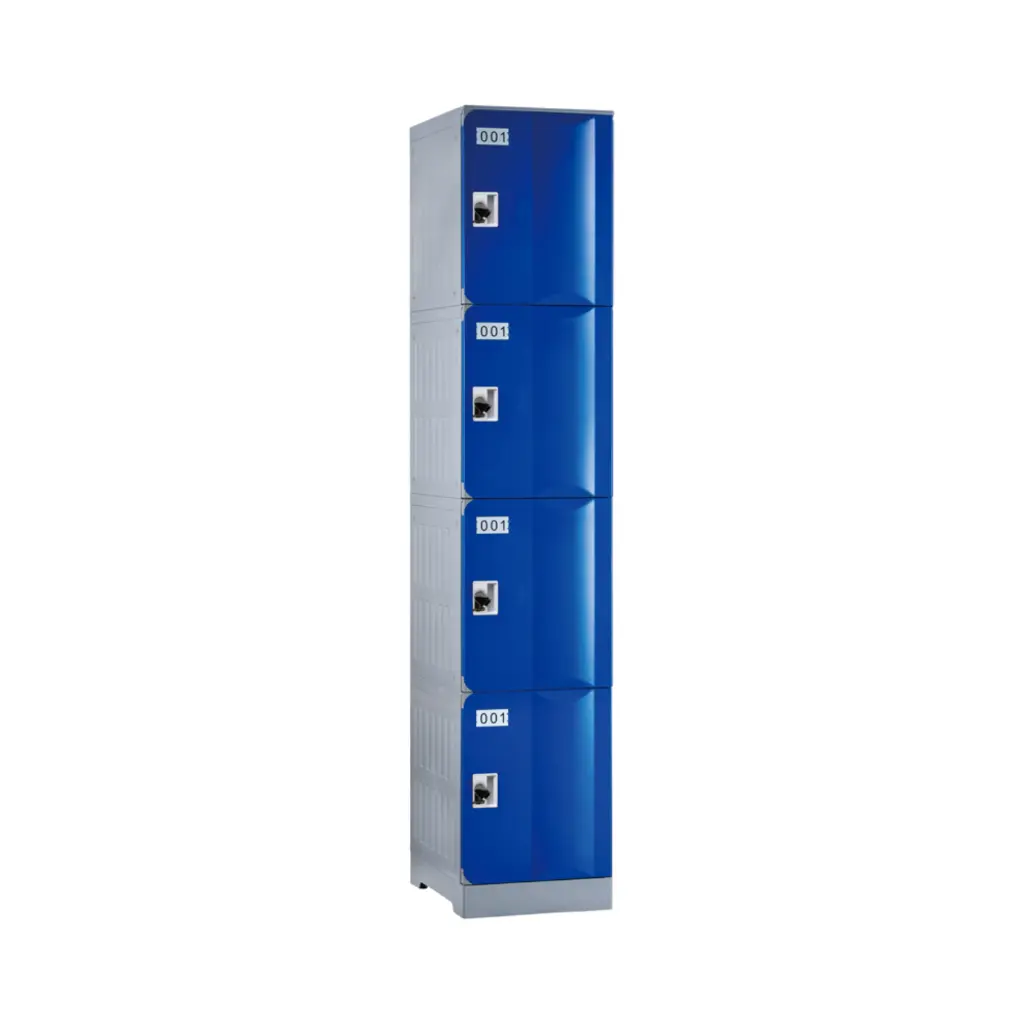 Four Door ABS Plastic Locker 1950H - Blue - Secure Lockers.webp