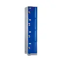 Four Door ABS Plastic Locker 1950H - Blue - Secure Lockers.webp