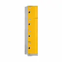 Four Door ABS Plastic Locker 1950H - Yellow - Secure Lockers.webp