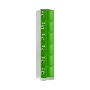 Six Door ABS Plastic Locker 1950H - Green - Secure Lockers.webp