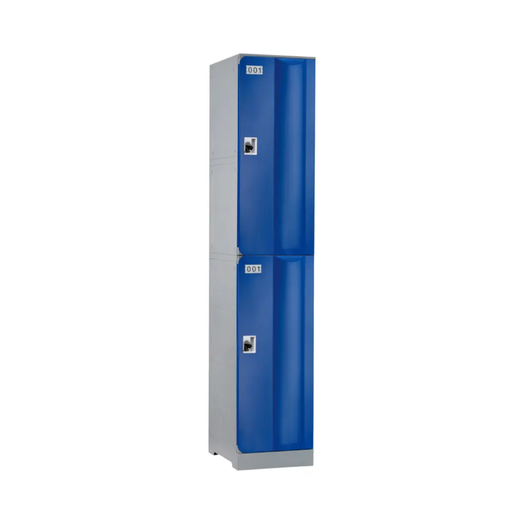 Two Door ABS Plastic Locker - Navy Blue - Secure Lockers.webp