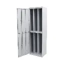 3 Door Uniform Garment Locker - Door Open - Secure Lockers.webp