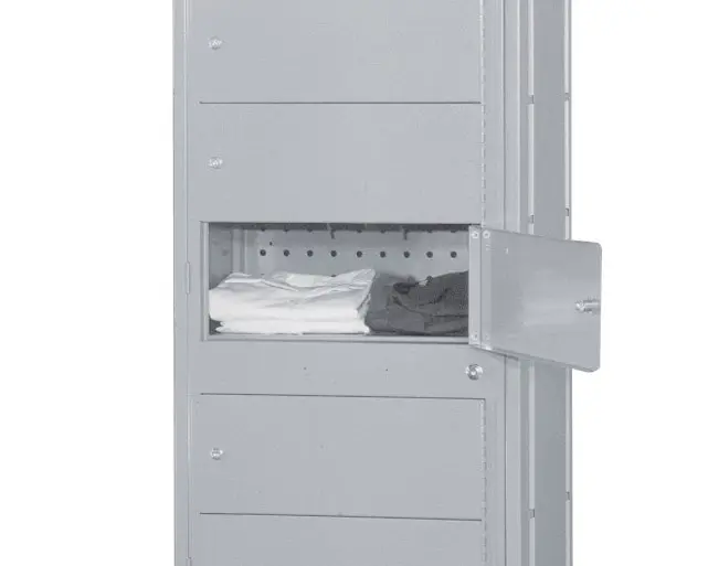 Uniform Garment Fold Locker - Door Open - Secure Lockers.webp