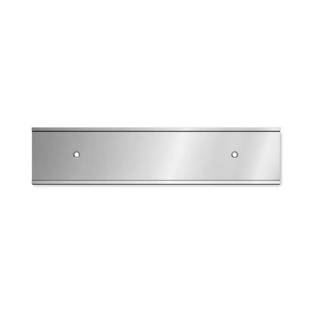 Stainless Steel Locker Nameplate Holder - Silver - Secure Lockers.webp