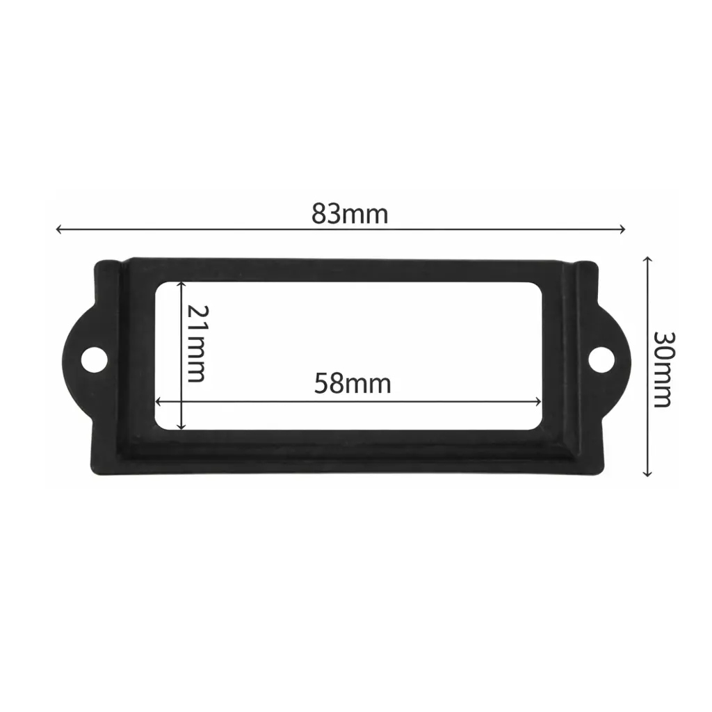 Metal Frame Locker Nametag Holder - Dimensions - Secure Lockers.webp