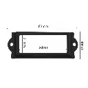 Metal Frame Locker Nametag Holder - Dimensions - Secure Lockers.webp