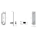 Zinc Alloy RFID Locker Lock - Dimensions - Secure Lockers.webp