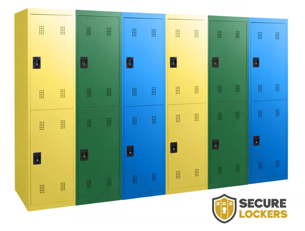 2 Door Large School Locker - Alternating Colours.webp