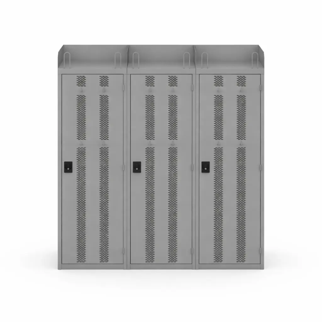 CFA Firefighters Gear Locker - Bank of 3 - Secure Lockers.webp