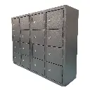 Mini Mobile Phone Metal Locker - Graphite Ripple with Key Lock - Secure Lockers.webp