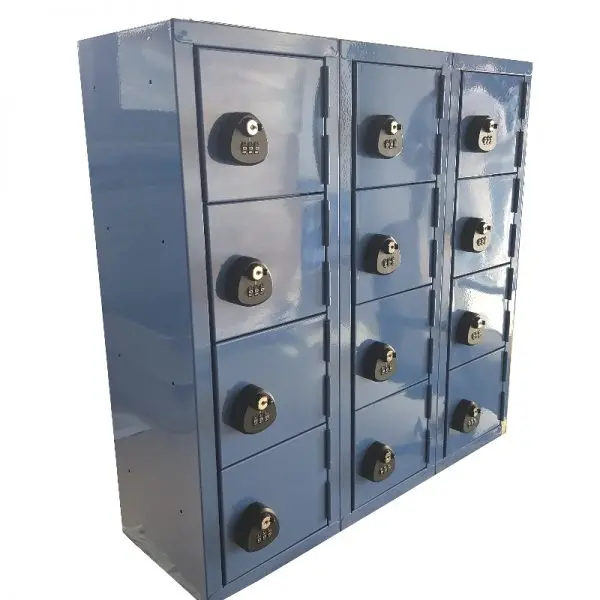 Mini Mobile Phone Metal Locker - Blue with combindation keylock - Secure Lockers.webp