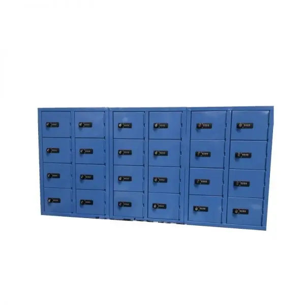 Mini Mobile Phone Metal Locker - Wedgewood 8 Bank Wide - Secure Lockers.webp