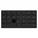 Mini Mobile Phone Metal Locker - Black 7 Bays wide - Secure Lockers.webp
