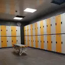 Two Door ABS Interlocking Plastic Locker - Yellow & Grey - Secure Lockers.webp