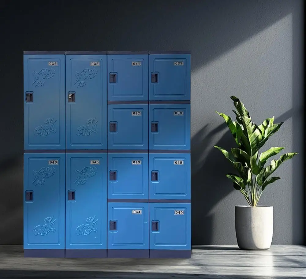 Four Door ABS Interlocking Plastic Locker - Secure Lockers.webp