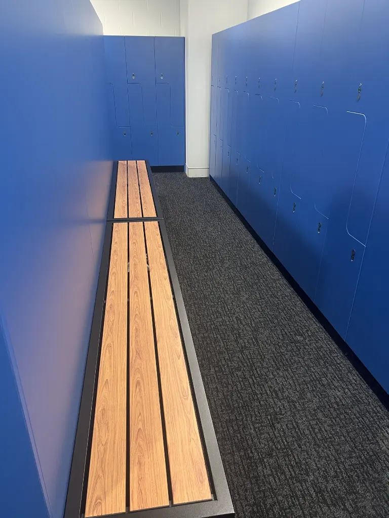 Laminate Lockers - Blue Step Locker - Secure Lockers.webp