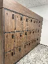 RFID Digital Slamlock Lock - Midnight Oak Laminate Locker - Secure Lockers.webp
