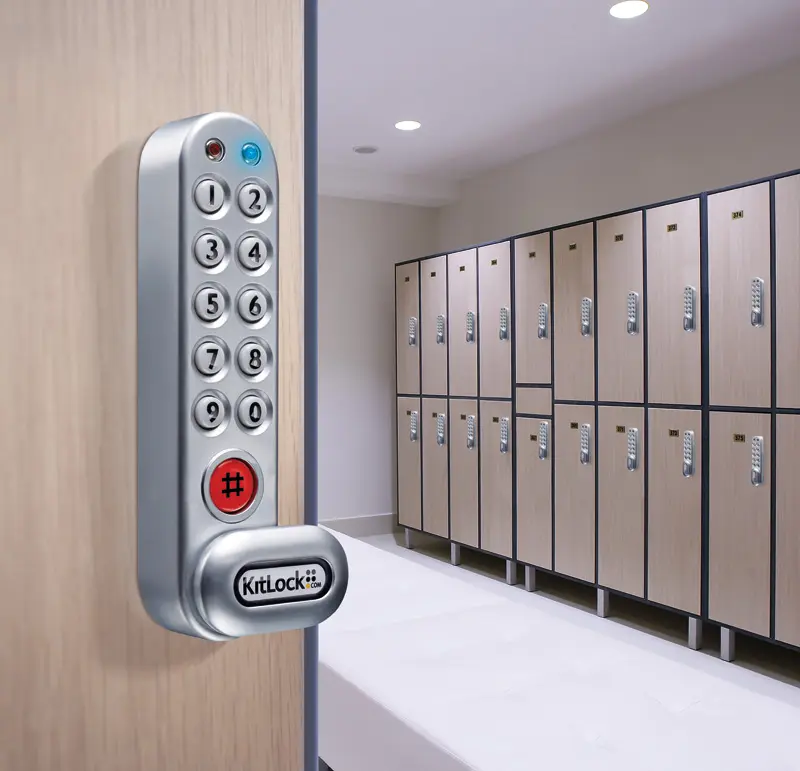 KL1000 Classic KitLock Locker Lock - Silver - Laminat Lockers - Secure Lockers.webp