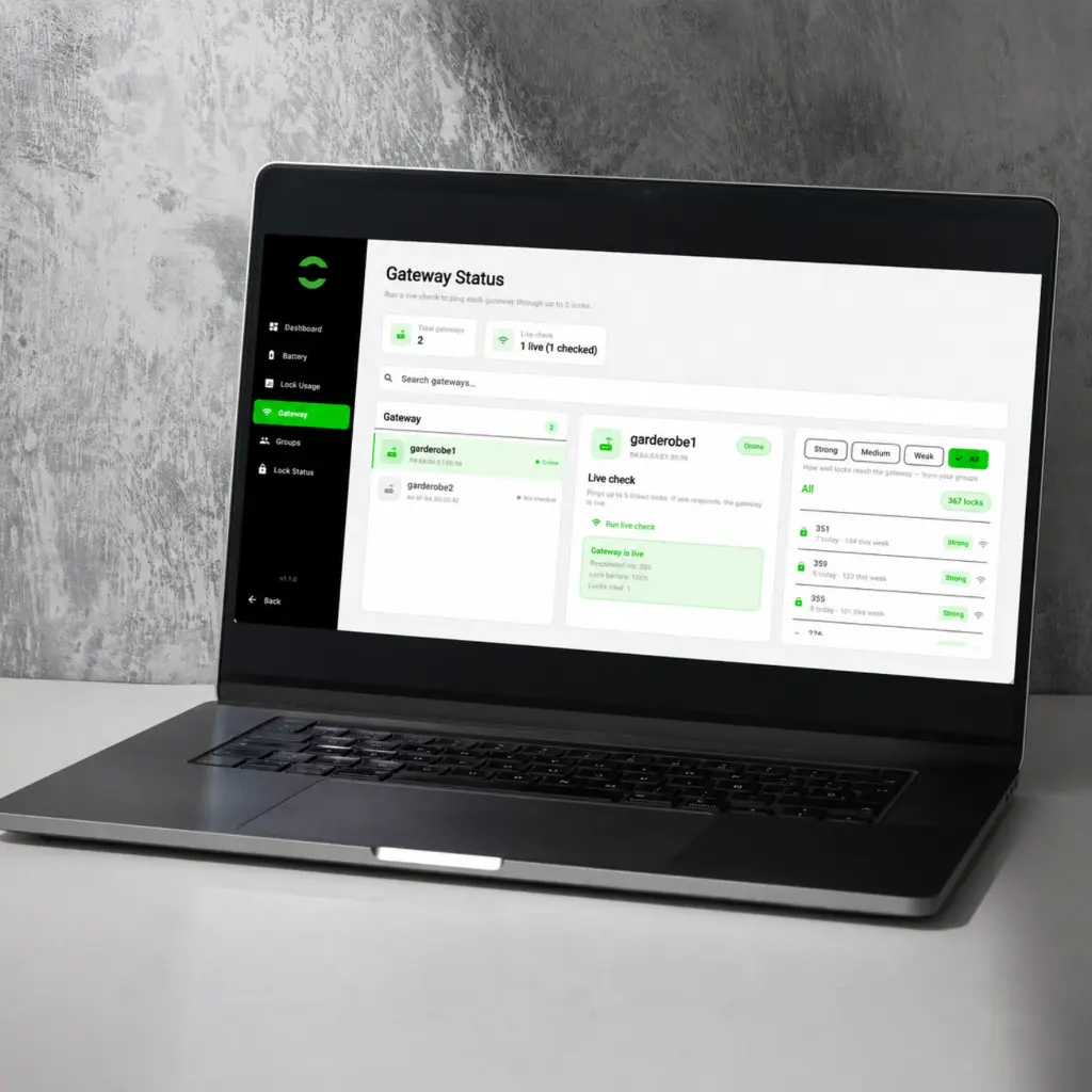 Smart Locker Lock - App & Web Controlled - SL820 - Desktop Manager - Secure Lockers.webp