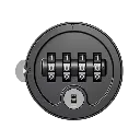 Metal 4-Digit Auto-Scramble Mechanical Lock Black (Public or Private) - Secure Lockers.webp