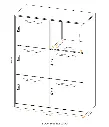 Slimline Mailing Metal Locker - Dimensions - Secure Lockers.webp