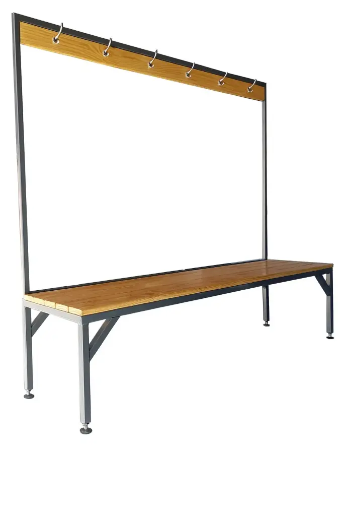 Hardwood Bench Seat with Coat Rack    