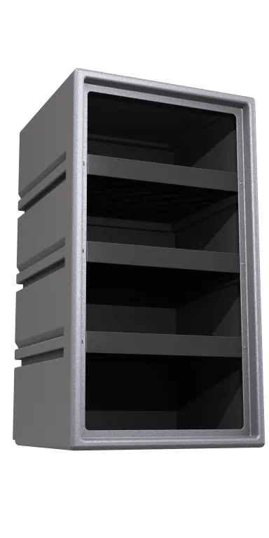Open Pigeon Hole Plastic Locker 495mm W  x 490mm D