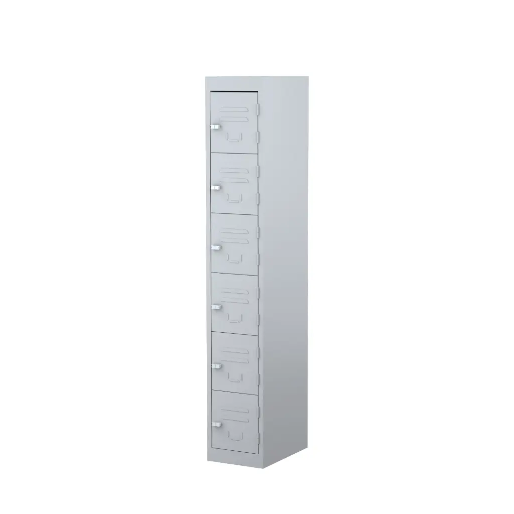 Perforated 6 Door Metal Locker