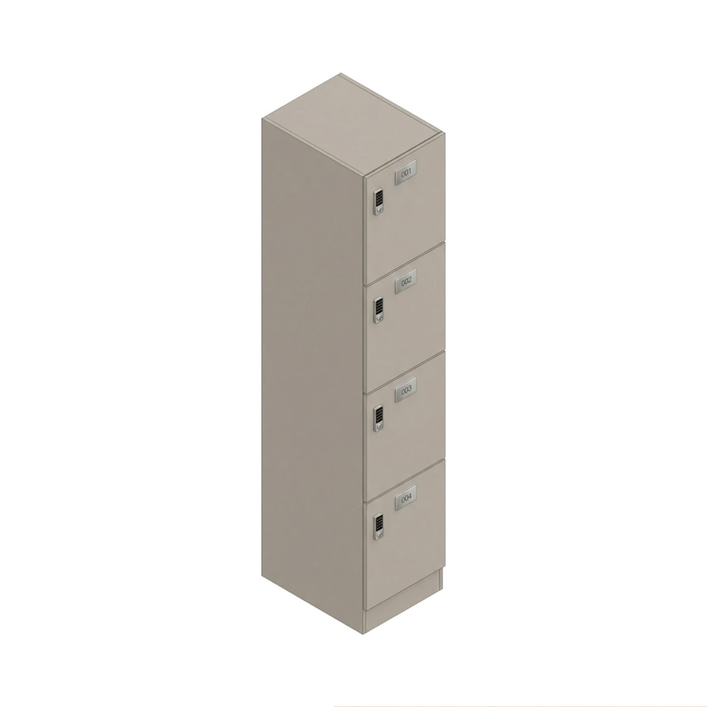 Four Door Compact Laminate Locker (HPL) – Wet Area & Aquatic Centre