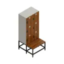 Laminate Locker (Custom) with Benchseat