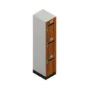 3 Door Correspondence Laminate Locker with Drawer