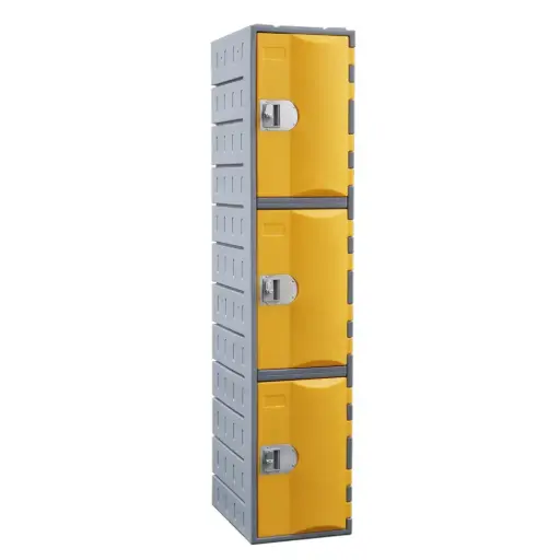 Three Door HDPE Heavy Duty Plastic Locker