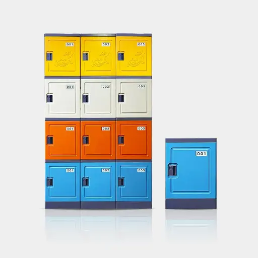 Four Door ABS Interlocking Plastic Locker
