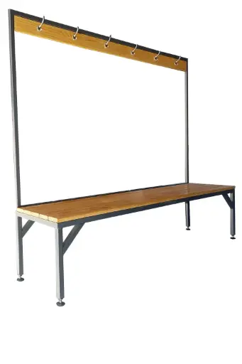 Hardwood Bench Seat with Coat Rack    