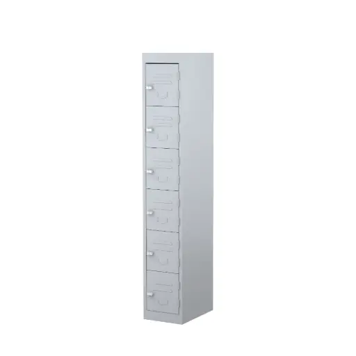 Perforated 6 Door Metal Locker