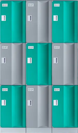 Frameless Plastic Locker - 1950mm H